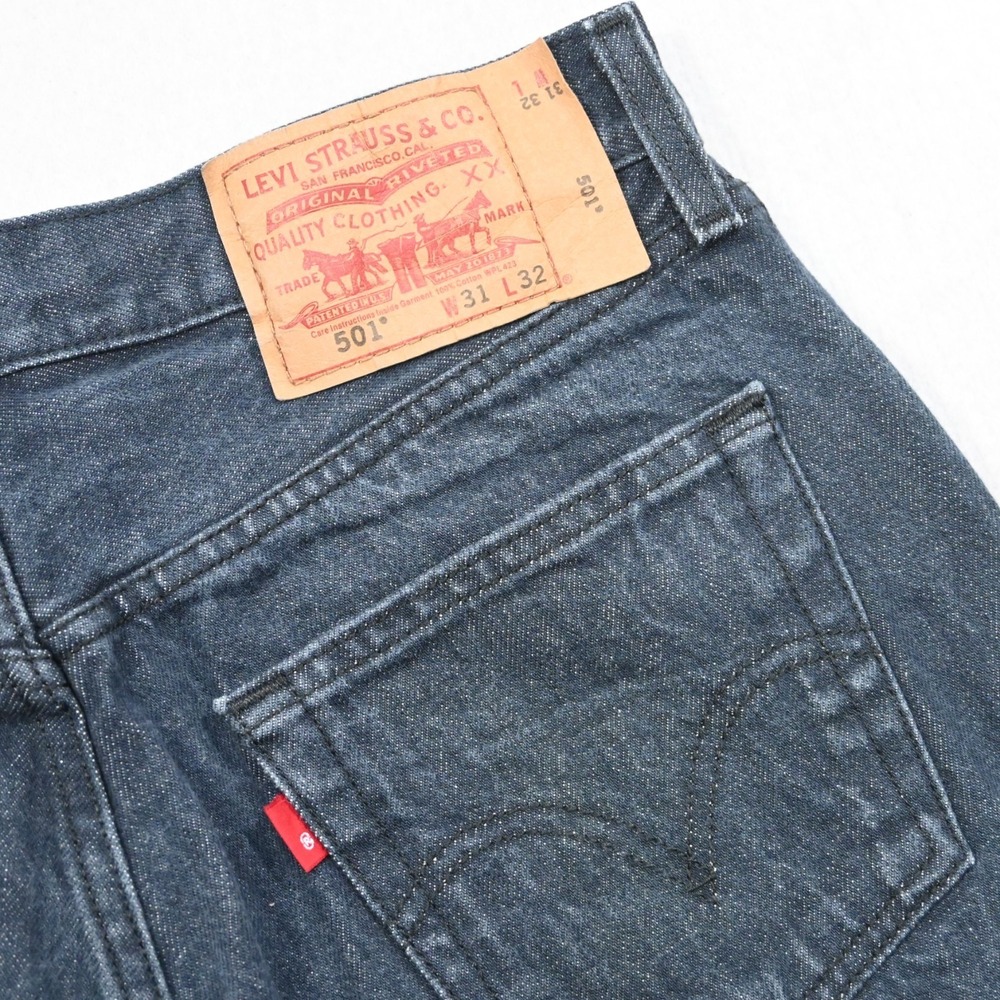 VTG Levi's 501 XX Button Fly Straight Leg‎ Denim Blue Jeans Mens Size 30* x 30*
